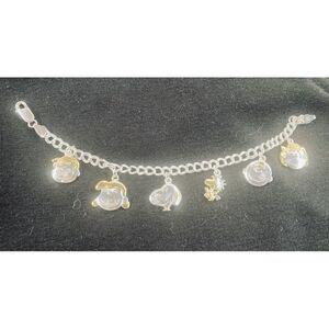 NEW The‎ Peanuts Gang STERLING SILVER Charm Bracelet and Charms Snoopy & Friends